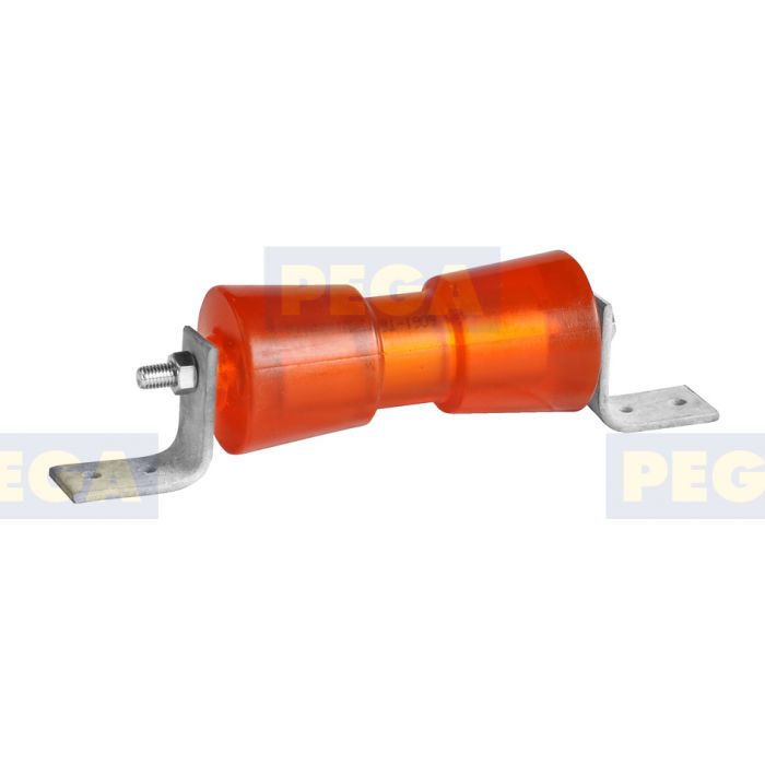 Polyurethane keel roller with angle brackets