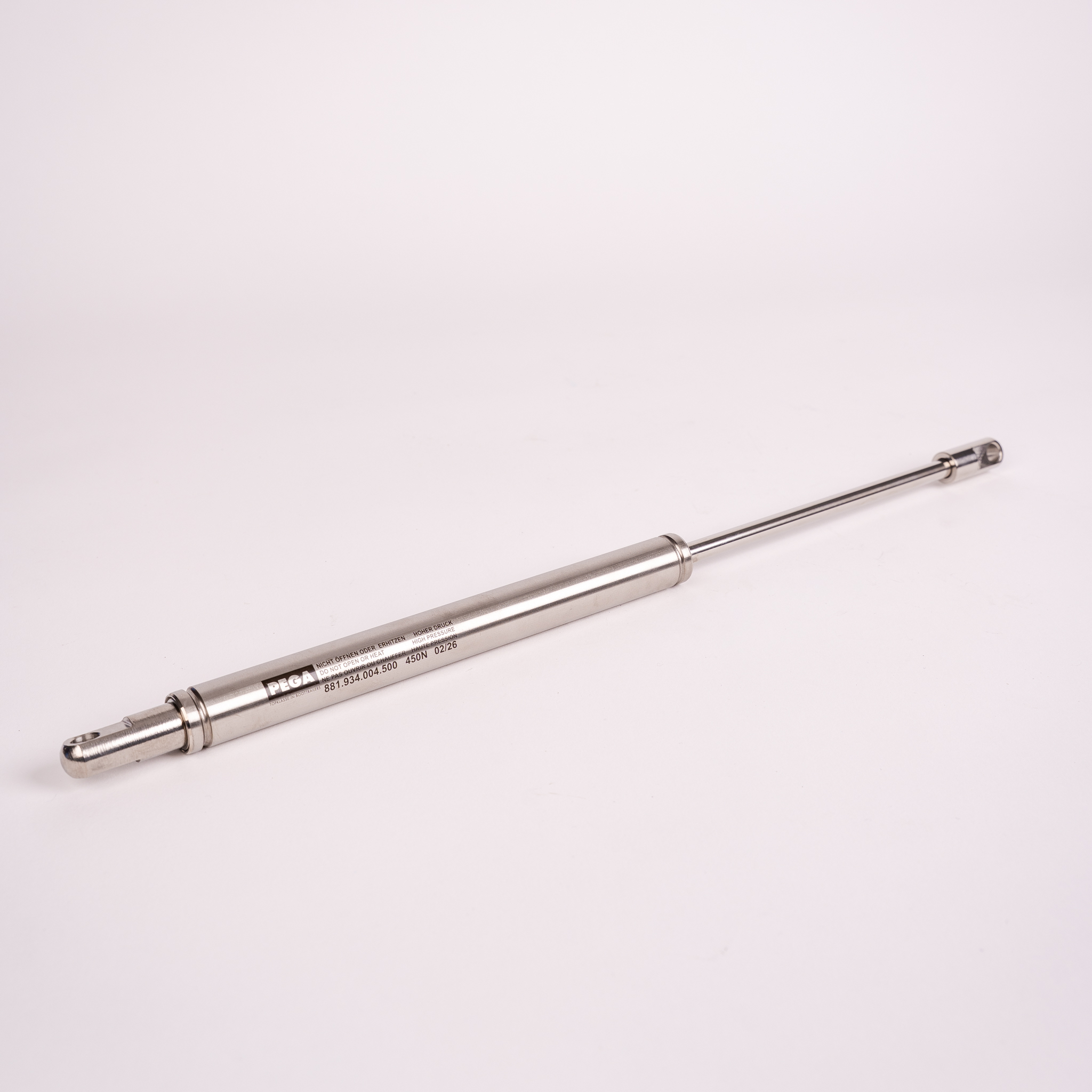 Gasdruckfeder 150 mm Hub / 400 mm Länge / 450 N